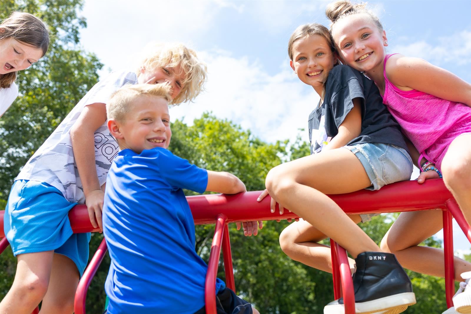 Students on the playground